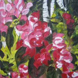 Abstrakt blomsterhage