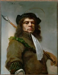 Selvportrett av Fabritius som gjeter … (olje på lerret)