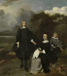 Familie i et landskap