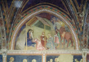 The Adoration of the Magi, fra en serie scener i Det nye testamente