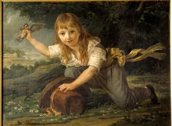 Portrett av Paulin des Hours barn, arving av en velstående familie av produsenter og fremtidig borgermester i Montpellier Maleri av Antoine Jean Gros (1771-1835) 1793 Søn. 0,98x0,74 m Rennes, Musee des Beaux Arts