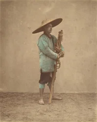 [Kinesisk mann med hatt], 1870-tallet.