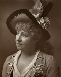 Lydia Thompson , britisk danser, skuespiller og teaterprodusent, 1886