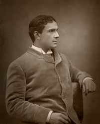 Maurice Barrymore , britisk skuespiller, 1886