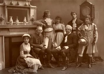 The Vaudeville Company i The Road to Ruin, ved Vaudeville Theatre, London, 1886