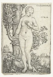 Død av Cleopatra med slange nær et fikentre Cleopatra (tittel på objekt)