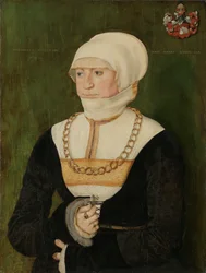 Portrett av Magdalena Pittrichin, 1528.