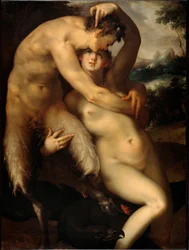 Jupiter og Antiope, ca. 1596