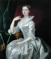 Portrett av fru Elizabeth Ingram (olje på lerret)