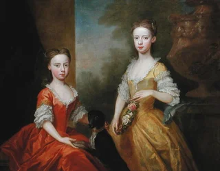 The Daughters of Scrope Egerton, 5th Earl & 1st Duke of Bridgewater, ca. 1734 (olje på lerret)