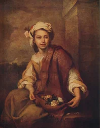 En spansk blomsterjente, 1665-1670, c1915