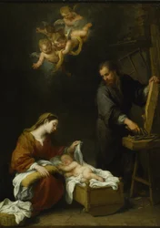 Den hellige familie (olje på lerret)