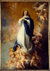 Immaculee design. Maleri av Bartolome Murillo (1618-1682) Ec. Esp