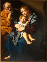 Hellig familie (olje på lerret