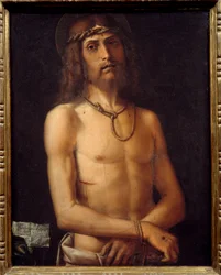 Ecce homo Maleri av Bartolomeo Montagna (1450-1523) 1400-tallet Søn. 0,55x0,43 m