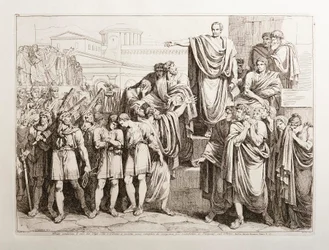 Brutus dømmer sine to sønner, Titus og Tiberius, til døden