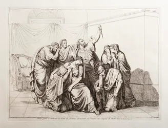 Brutus sverger å hevne Lucretias død og fordømmer Tarquinius-familien fra Roma