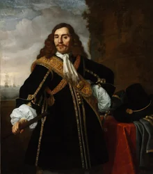 Portrett av kaptein Gideon de Wildt (1624-1665) - Maleri av Bartholomeus van der Helst (1613-1670), olje på lerret (135,8x119 cm)