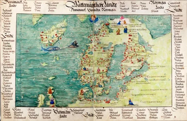 Kart over Skandinavia