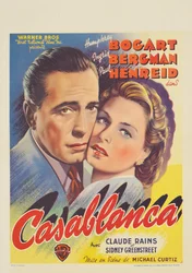 En belgisk plakat som reklamerer for filmen «Casablanca»
