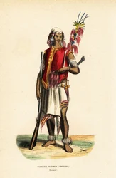 Atoni-kriger fra Kupang, Vest-Timor, Indonesia