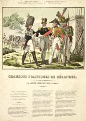 Nasjonenes hellige allianse, fra Chansons Politiques de Béranger, 1815-1818