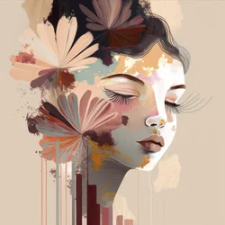 Elegant blomsterro