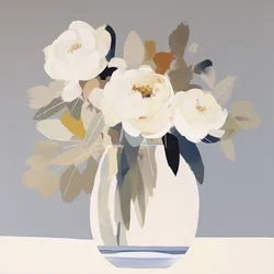 Mykt blomsterstilleben