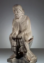 Januar, statue fra Cycle of Months, Baptistery of Parma