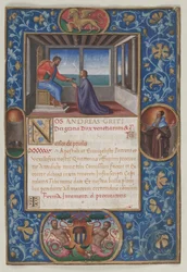 Blad fra en kommisjon: St. Mark som gir Venezias nøkler til Francesco de Priuli