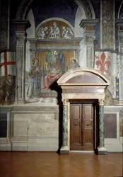 Saint Zanobius, Saint Lawrence og Saint Stephen (Hall of Lilies) (fresco