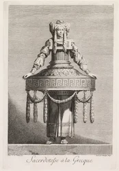 Gresk maskerade: Gresk prestinne (Plate 8)