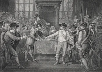 Oliver Cromwell oppløser det lange parlamentet