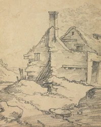 Hus i et landskap.