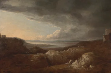 Utsikt over elven Severn, nær King's Weston, setet til Lord de Clifford