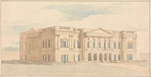 York House, London: Perspektivutsikt over vestfronten