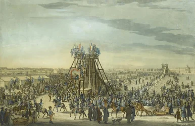 Katarina den store besøker isfjellet i St. Petersburg, 1788