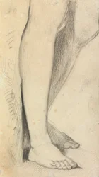 Figurstudie av ben
