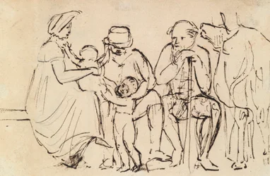 Studie av sittende figurer