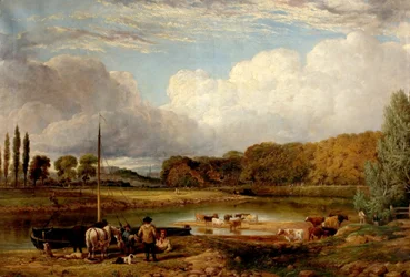 Utsikt ved Wilford, Nottingham, ca. 1830