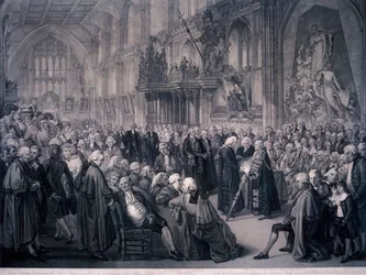 Innvielse av Lord Mayor Nathaniel Newnham, London, 1801