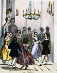 For lys, fra bien i grafiske illustrasjoner av dyr - viser deres nytte for mennesker i deres ansettelse under livet og bruken etter døden, ca. 1845
