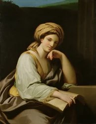 En sibylle med en bok, etter et maleri av Raphael Mengs (1728–79), ca. 1761 (olje på lerret)