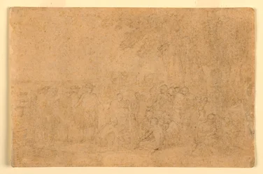 Tegning, skisse for «Penns traktat», 1772