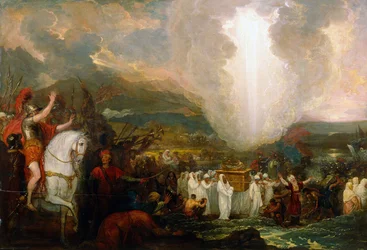Josva krysser Jordanelven med Paktens ark, 1800