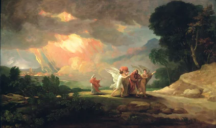 Lot flykter fra Sodoma, 1810