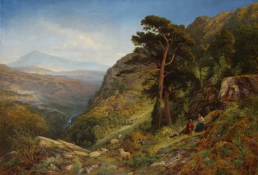 På åsene over Betws-y-Coed, Wales