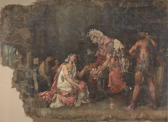Sophonisba kneler foran Masinissa, dronning av Numidia
