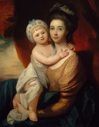 Lady Sondes med sin spedbarnssønn, ca. 1793-94