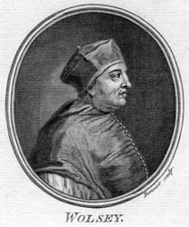 Thomas Wolsey c1475-1530, engelsk statsmann.